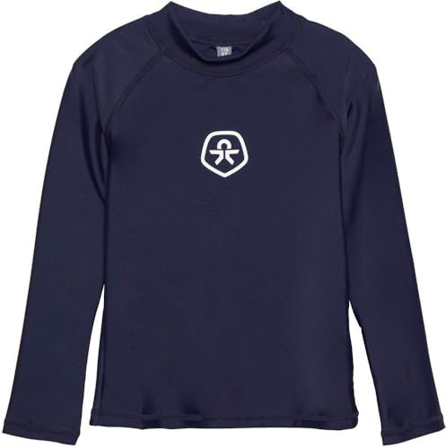 Color Kids COT-Shirt Kinder Unisex Langarmshirt mit UV-Schutz UV-Shirt Longsleeve Rundhals elastisch Regular fit, Farbe:Dress Blues (772), Größe:110