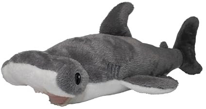 EcoBuddiez - Hammerhead Shark from Deluxebase. Large 54cm Soft Plush Animals made from Recycled Plastic Bottles. Eco-Friendly Cuddly Gift for Kids and Cute Stuffed Animal Toy for Toddlers.
