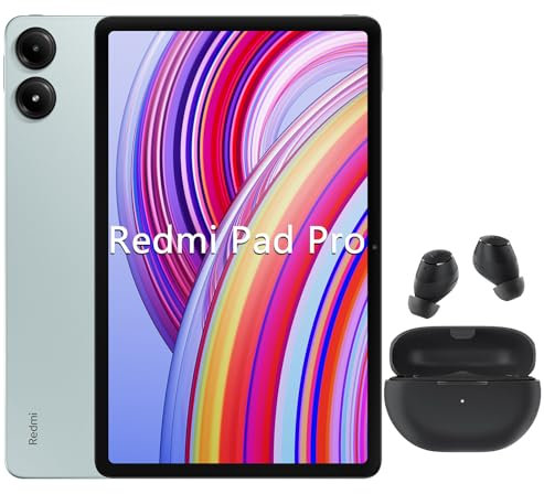 Xiaomi Redmi Pad Pro 256 GB/8 GB RAM, Tablet, 30,5 cm (12,1 Zoll), 2,5K, professioneller Augenschutz, Ozeanblau, inklusive Kopfhörer