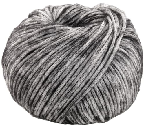 LANA GROSSA Twinny | Voluminöses Kettengarn aus Merinofasern mit Flauscheffekt | Handstrickgarn aus 97% Schurwolle (Merino extrafein) & 3% Polyamid | 50g Wolle zum Stricken & Häkeln | 100m Garn FB11