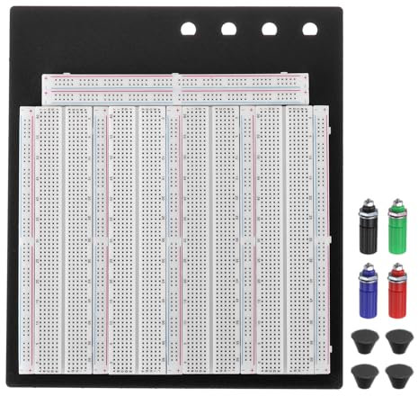 PATIKIL 1 Set Breadboard, Solderless Breadboard Large Breadboard 3220 Tie Points Prototype PCB Bread Board Electronics Kit Plates
