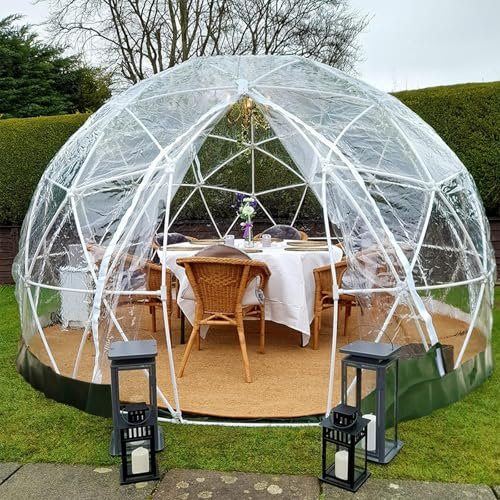 JJENXYYDS Luftblasen Dome Zelt,3.6 M Gartenkuppel-Blasenzelt,Überdachung, großes, übergroßes Sofort-Gewächshaus,für, klares, wetterfestes Gewächshaus-Campingzelt, Garten-Outdoor