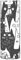 Blumenvase Katzen Kritzelei Unzerbrechliche Dekorative Moderne Vase Kunststoffvase für Büro Zuhause Meeting