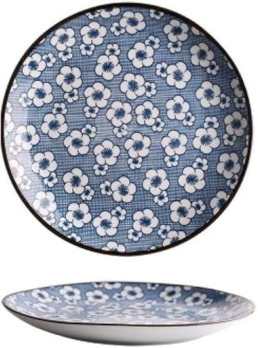 Passed Japanese Blue & White Porcelain Plate,F