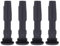 Wjelet 4 Stück Zündspule Gummistiefel Stecker für A1 8X A3 8V Golf 7 Beetle 5C Passat B8 Fabia III Octavia 5E Rapid Ibiza 6J Polo 6R UP Citigo Leon 5F Mii 1.0 1.2 1.4 1.6 04E905199H 04E905199A