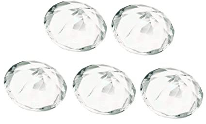 PACKOVE 5pièces Support De Nom Imitation Diamant Transparent pour Décorations De Mariage Et Événements Porte-Cartes Multifonctionnel