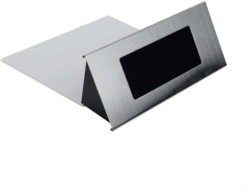 Solarbetriebenes Türschild aus Edelstahl mit LED-Lichtern, anpassbare Zahlen- und Buchstaben-Aufkleber