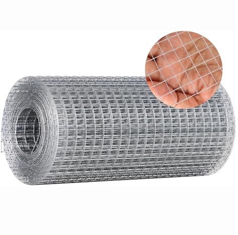 VXHCS 304 Edelstahl-Maschendraht, Volierendraht 6mm/0,8mm Garden Farm Treppendekornetz, Balkon-Grenzschutzzaunnetz (0.17x1m)