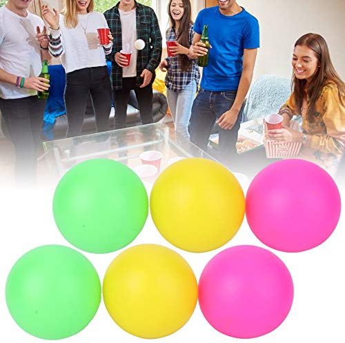Pelotas de Playa, Pelotas de Playa, Pelotas de Repuesto para Paletas, Pelotas de Raqueta de Playa con Tres Colores, Juego de 6 Pelotas de Juguete de Playa de PVC Colorido para