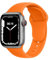 ELETTRONEO C1B Cinturino per Apple Watch Ultra 2 49mm, Serie 10 46mm, 9 8 7 45mm 41mm, SE 6 5 4 44mm 40mm, 3 2 1 42mm 38mm Donna Uomo Band Bracciale Sport Silicone,Arancione