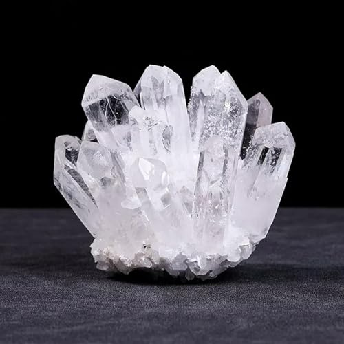 300-400g Natürlicher Bergkristall Cluster Stein Geode