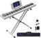 OYAYO Keyboard Piano Set mit Ständer 88 Tasten E-Piano Seim-Gewichtet, Kompakt und Tragbar Digital piano mit Tragetasche, Notenständer und Sustain-Pedal, Klavier Weiß für Erwachsene und Kinder