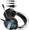 Operitacx 1 Pieza Auriculares Gaming con Micrófono USB Headset Estéreo Profesional con Luminiscente Cancelación de Ruido para Ordenador