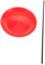 Luxshiny 1 Juego Platos de Malabarismo con Varilla para de Entrenamiento Sensorial y Entretenimiento Rojo Visual y Portátil para de Habilidades