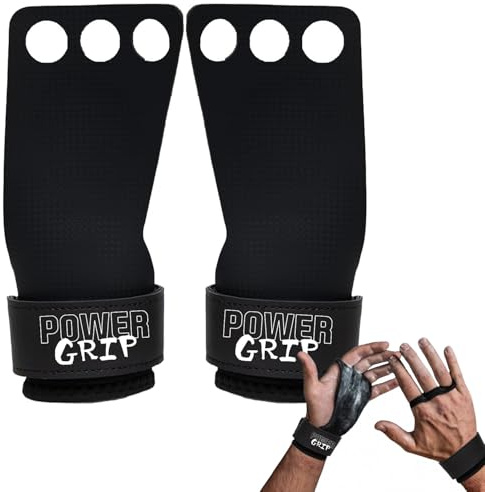 Original Cup PowerGrip® Guantes Gimnasio Fibra de Carbono – Protección Hombre y Mujer para Crossfit, Gimnasia, Musculación | Almohadillas Antideslizantes contra Ampollas | Talla M | Aerobik®