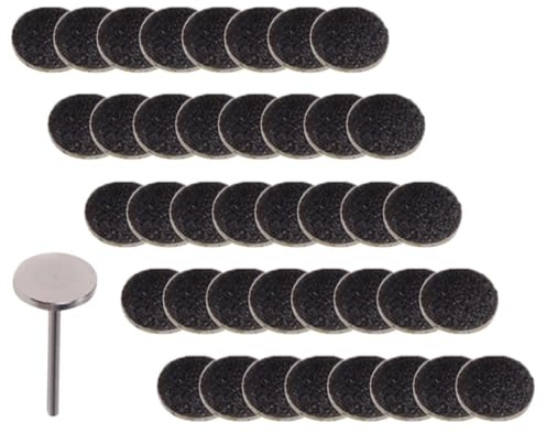 VALICLUD 50pcs Sand Discs for Electric Foot File Pedicure Supplies Exfoliating Dead Skin Nail Removal Black Stainless Steel Sanding Sheet Accessories for Home and Nail Shop