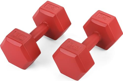 Gymtek® Kurzhantel Set - 2x3 kg - Hantel Set für Krafttraining Gymtek® Kurzhantel Set - 2x 3kg Hanteln - Hantel Set für Krafttraining