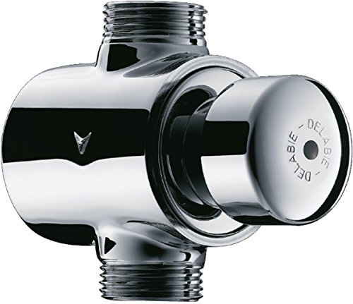 DELABIE 779000 - Robinet Tempostop pour urinoir 20x27 droit avec réglage de débit