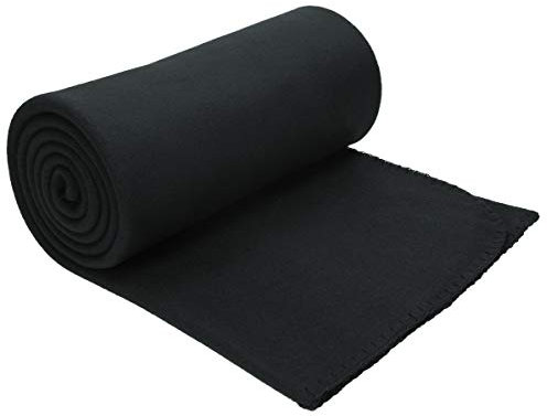 Betz Luxus Fleecedecke Kuscheldecke Wohndecke Farbe schwarz Größe 130x170 cm Qualität 180 g/m² …