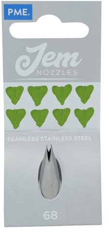 JEM NZ68 Douille Feuille Moyenne, Acier Inoxydable, Argent, 2 x 2 x 3.5 cmNZ68