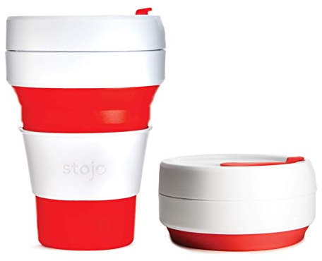 STOJO Pocket Cup Red 355ml (PACK OF 1)