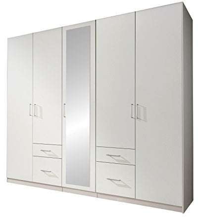 Wimex Kleiderschrank/ Drehtürenschrank Fly, (B/H/T) 225 x 208 x 58 cm, Weiß