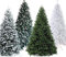 Xonic® Claus künstlicher Weihnachtsbaum Grün - 5 Größen: 90-240cm - Realistischer Tannenbaum mit Metall-Ständer - Dicht und Naturgetreu (Grün, 210cm)