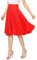 Emma & Giovanni - A-Linie Elegant Faltenrock Hohe Taille Midi-Rock - Damen (Rot, 44-46)