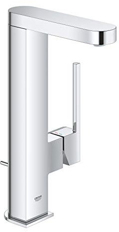 GROHE Plus | Badarmaturen - Einhand-Waschtischbatterie, L-Size | chrom | Zugstangen-Ablaufgarnitur | 23851003