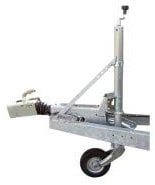 Trailer Pool Stützradstrebe mit Rohrschelle, Rohr-Ø 60 mm