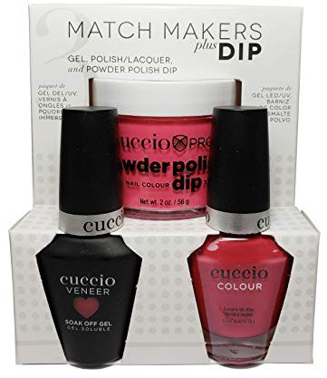 Cuccio Match Makers Plus Dip - Gel + Lacquer + Dip Powder (2oz) - Bella Natura Collection - Gaia - 13ml / 0.43oz Each