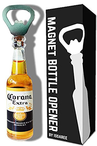 Magnetischer Bierflaschenöffner, Figur, Bierflasche, Bar, Kühlschrank, Dekoration, einzigartige Geburtstagsgeschenk-Kollektion (Corona Extra)