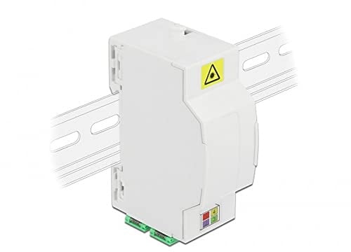 Delock LWL Anschlussdose für Hutschiene 4 x SC Simplex oder LC Duplex