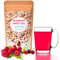 BODYBLOOMS® Tisana drenante e dimagrante con lamponi disidratati fiori di ibisco bacche di goji e malva. tisane drenanti e sgonfianti gusto lampone/ciliegia effetto drenante forte dimagrante da bere