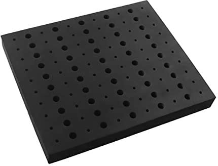 Hacbop 110 Holes Router Bit Tray Storage Holder for 1/4Inch 1/2Inch Shank Milling Cutters Brill Bits Organizer, Black