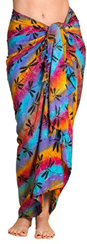 PANASIAM Sarong B011 dragonfly multicolor, L