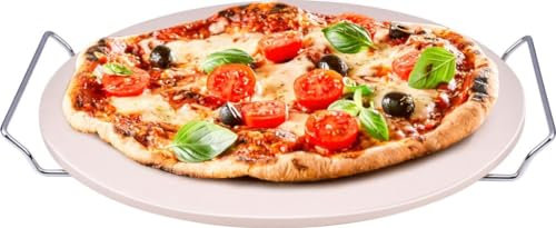 BBQ Collection Piedra para horno - Hornear pizzas, pan, tostadas, etc. - Deliciosamente crujiente - ⌀ 33 cm