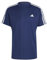 adidas Herren Train Essentials 3-Stripes Training Tee, Dark Blue/White, XS