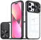 Dqtaoply for iPhone 14 Pro Max Case, Camera Cover Heavy Duty Shockproof Protective Military Grade Slide Slim Phone Case Compatible with iPhone 14 Pro Max - Black