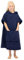 ALLEN & MATE Kinder-Schwimmumkleide – Schnelltrocknender Strandponcho aus 100% Frottee-Baumwolle mit Kapuze und Tasche für Jungen und Mädchen (10–13 Jahre, Marineblauer Delphin)