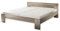 CANNES Futonbett 180 x 200 cm - Minimalistisches Doppelbett in Eiche San Remo Optik - 185 x 71 x 204 cm (B/H/T)