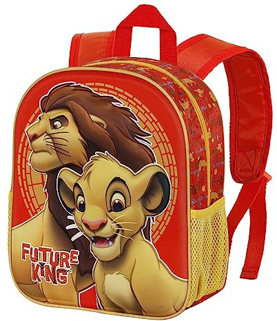 Disney Il Re Leone King-Zaino 3D Piccolo, Arancione, 26 x 31 cm, Capacità 8.5 L