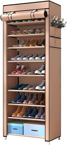 SENSITIVE Zapatero | Estante para Armario 10 Niveles - Organizador Botas Tela no Tejida para Entrada y Pasillo Armario, Capacidad para 18-27 Pares Zapatos