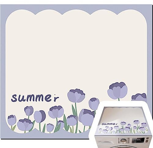 Sanfly Washing Machine Covers Waterproof Dust Proof Washing Machine Cover Refrigerator Dust Proof Cover Decorative Refrigerator Cover