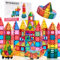 IMAGIMAGS Magnetic Building Tiles, 108 Piece Foundation Set for Boys Girls Kids, Educational Creative Learning Activity Building Block Toddler Toys, STEM, Children Ages 3 Years +