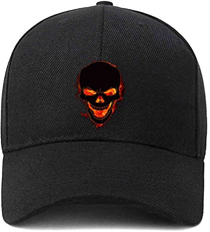 Baseballkappe Unisex Dad Cap Erwachsene Athleisure Cap Verstellbar, Halloween Totenkopf, Einheitsgr��e