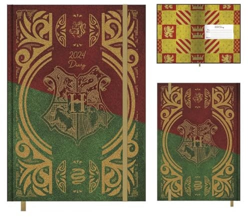 HARRY POTTER 2024 Diary, A5 Diary Hard Cover, Day to Page View Planner, HARRY POTTER Gifts for Girls and Boys - Official Merchandise