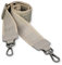 BRISE Taschengurt für Damen & Herren, 5cm Breiter Schultergurt, Verstellbarer 80-130 cm Taschenriemen aus Polyesterstoff und Leder, Stylischer Riemen mit 360 Drehbarer Kopf (Antic - Hellgrau)