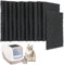 Lam-lord 12 Pack Cat Litter Box Charcoal Filters Replacement Carbon Odor Filters Compatible with Hooded Cat Litter Boxes and Pans