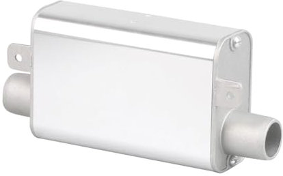 Ali2 AbgasschalldäMpfer für Parkheizung Schalldämpfer Edelstahl Auspuff Abgasrohr Schalldämpfer Standheizung Auto für Eberspacher Webasto Diesel Luft Standheizung, Silber